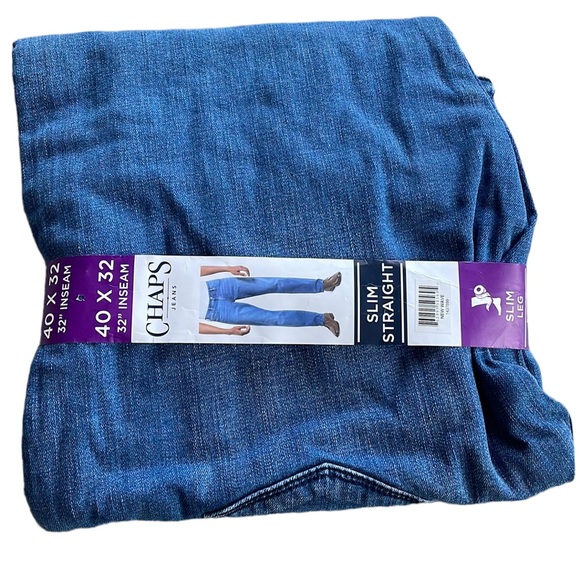 Chaps Jeans - Men’s Slim Straight Denim - Picture 4 of 4